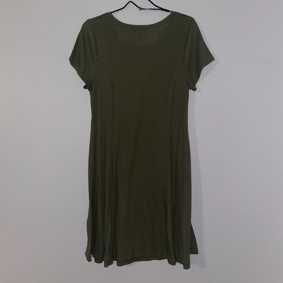 Forever 21 Olive Green Dress - Picture 3 of 3